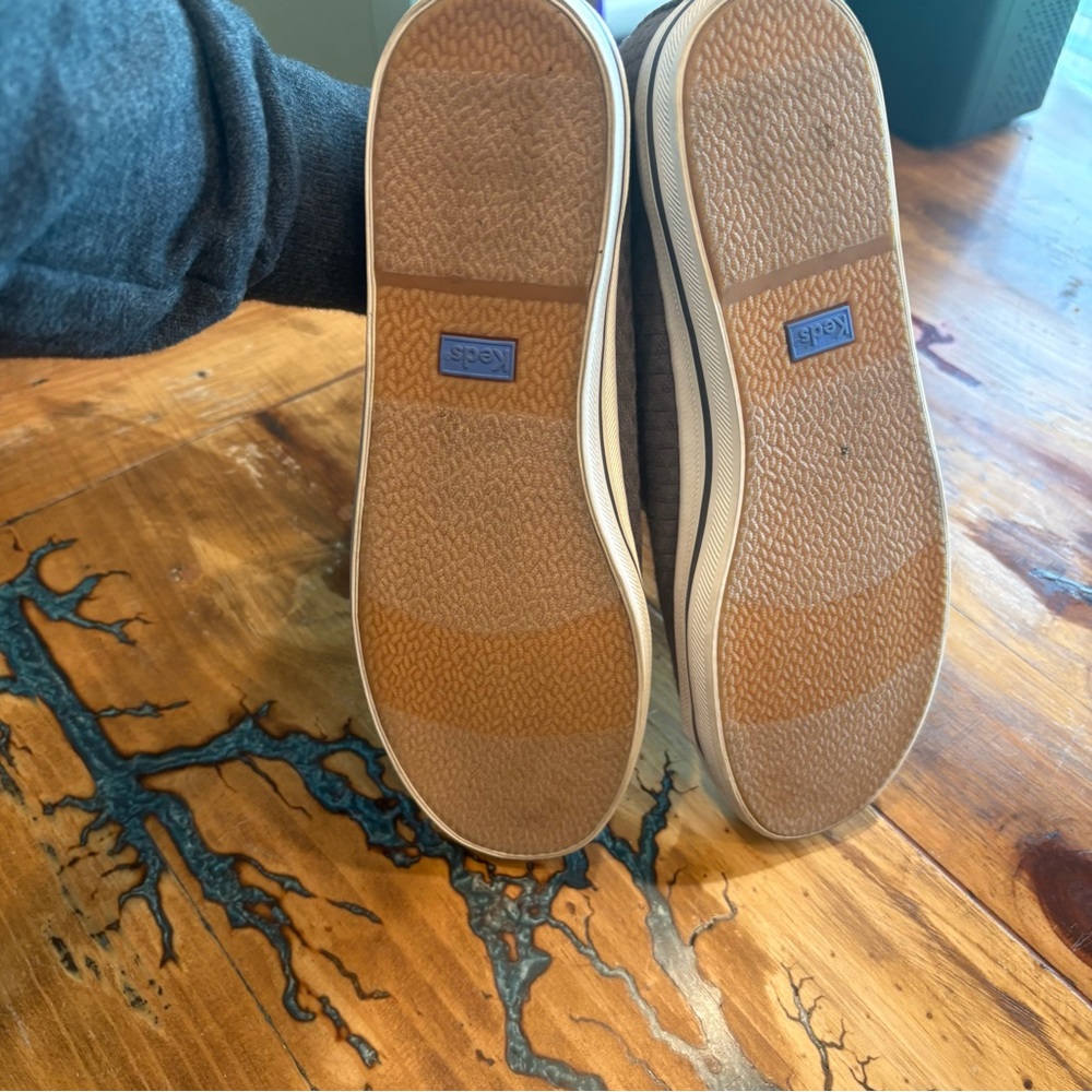Keds Like New Gray Textured Canvas Sneakers - Picture 5 of 6